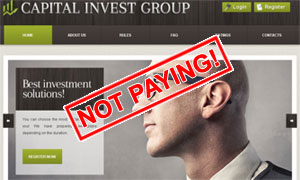 Capital Invest Group - NOT PAYING!